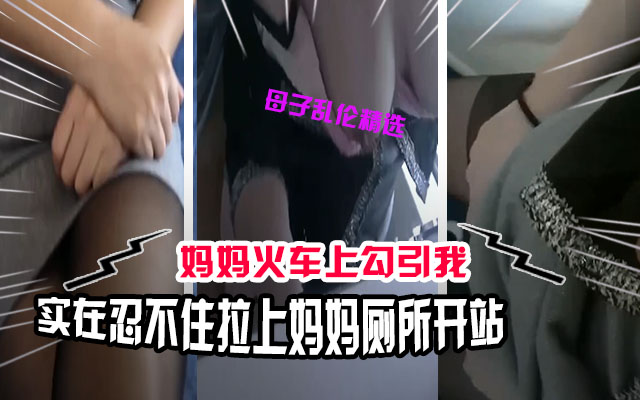 【母子乱伦】在火车上忍不住了拉着妈妈去厕所解决一下勃起的鸡巴